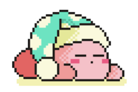 Kirby sleeping