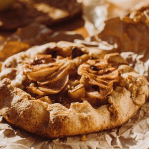 A image of an apple crumble cookie.